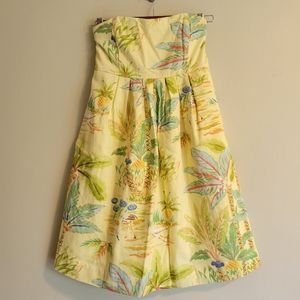 Molly B Tropical Strapless Dress, 8